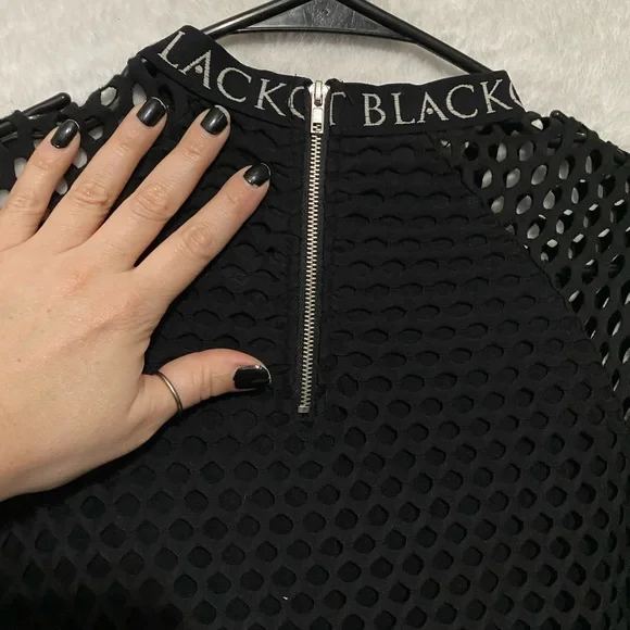 Black Craft Cult LG Black Mesh short dress - Picture 4 of 5